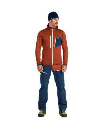 Fleece Grid Hoody Men