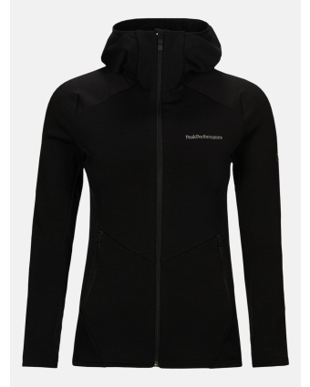 Vertical Mid Zip Hood Jacket Women