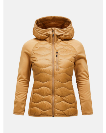 Peak Performance Helium Down Hybrid Hood Women Blue Shadow - 2N3