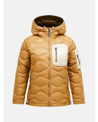 Peak Performance Helium Utility Down Hood Jacket Women R33 - TECH BURGUNDY