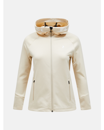 Peak Performance Women Rider Zip Hood Sand Fog - N36