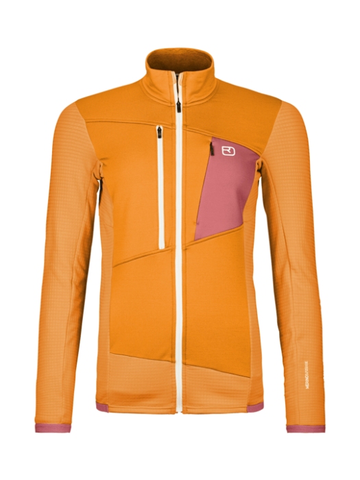 Ortovox Fleece Grid Jacket Women Autumn Leaves | 87205 | Autumn Leaves Ortovox Fleece Grid Jacket Women Autumn Leaves | 87205 | Autumn Leaves