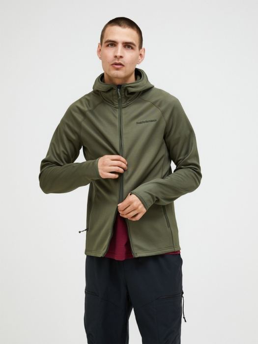 Peak Performance Midlayer Zip Hood Men Men PINE NEEDLE Peak Performance Midlayer Zip Hood Men Men PINE NEEDLE